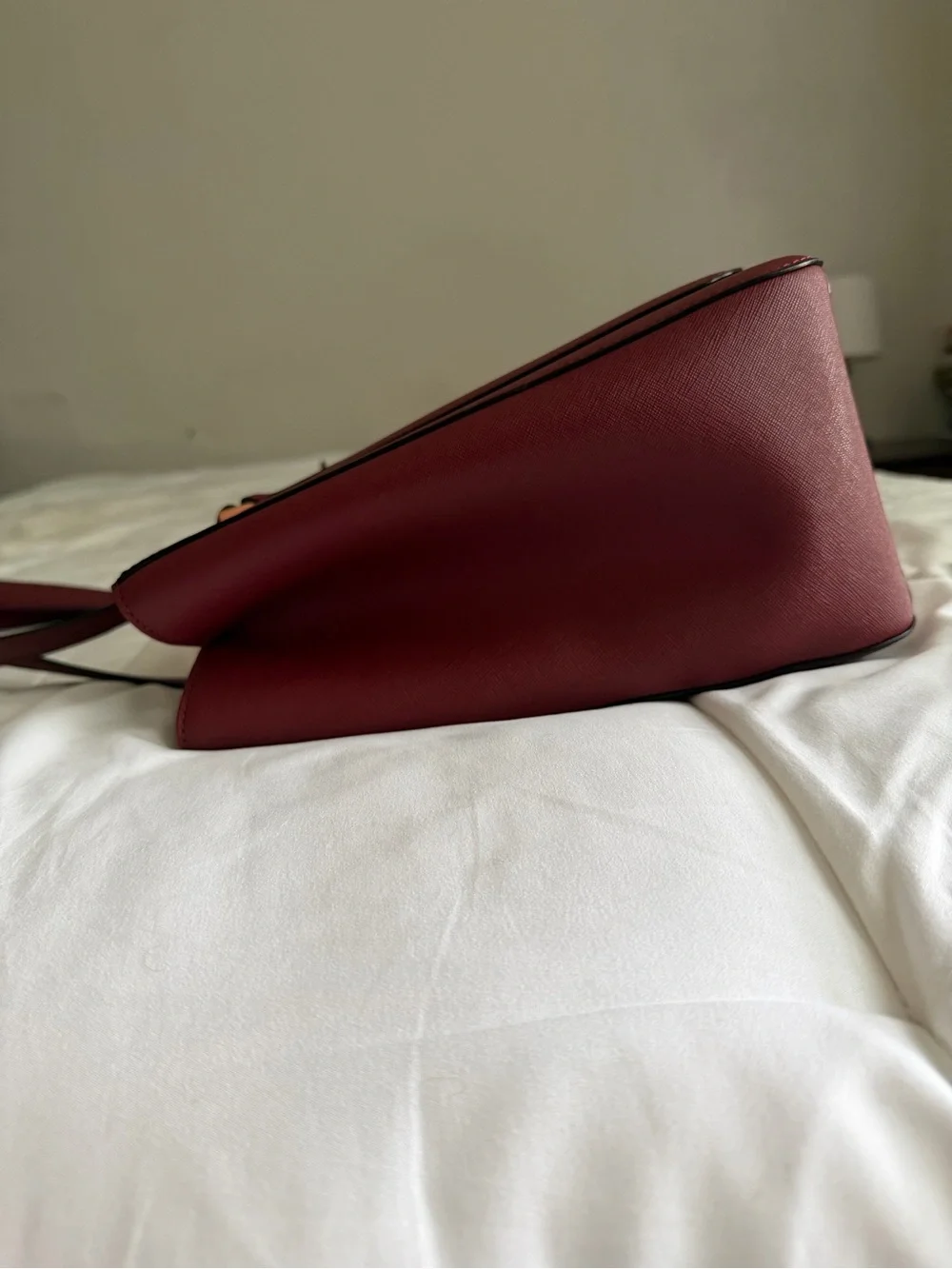 kate spade Burgundy Saffiano Leather Tote